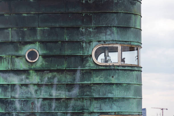Knippelsbro tower, Knippel bascule bridge across the Inner Harbour on Christianshavn, Copenhagen, Denmark