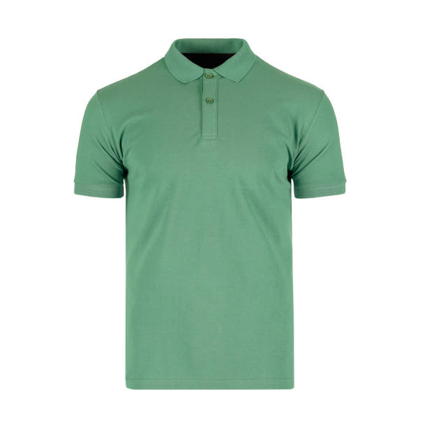 istock Green Polo Shirt isolated on white background 2183235344