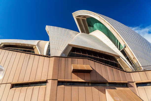 Sydney, Australia - August 26, 2025: A bright afternoon in Sydney, New South Wales, and this is the view looking across the Harbour towards the iconic shape of the city's Opera House.