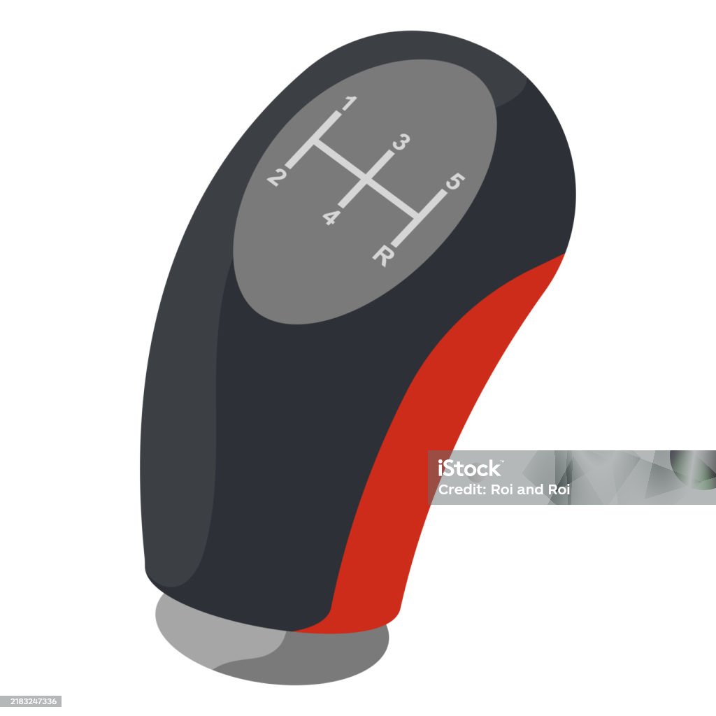 Shift Object Vector Transmission Shift Knob Vector Cartoon Illustration Isolated On A White ...