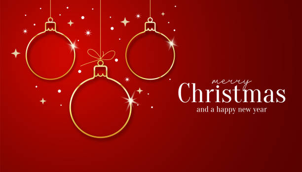 istock Merry Christmas and Happy New Year greeting card 2183249331