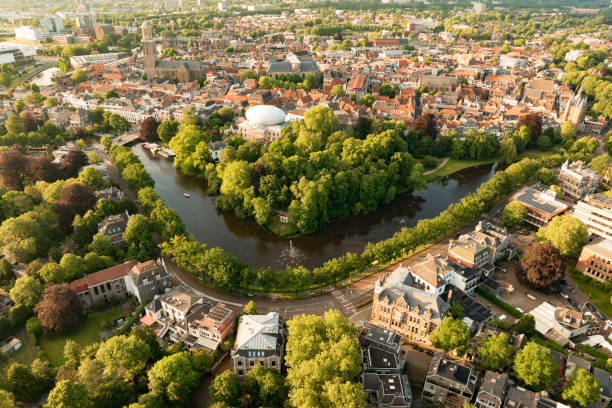 istock Zwolle downtown district aerial view during a early springtime day 2183250378