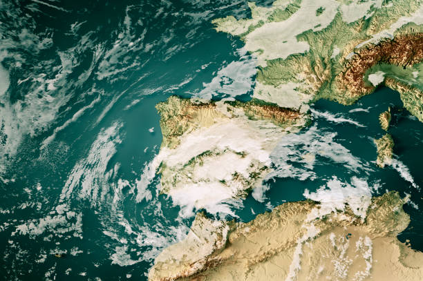istock Spain Flash Floods 2024 Cloud Map Iberian Peninsula 3D Render Color 2183250530
