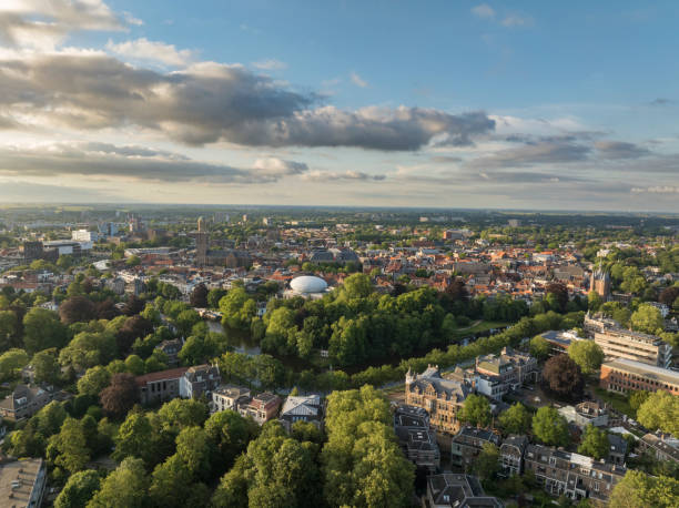 istock Zwolle downtown district aerial view during a early springtime day 2183250556