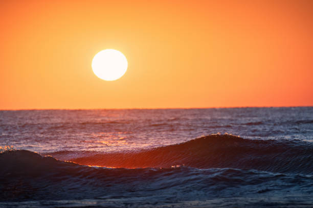 Beautiful cloudscape over the sea, sunrise shot