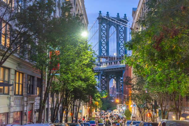 istock Manhattan Bridge seen from Dumbo, Brooklyn at sunset 2183260783