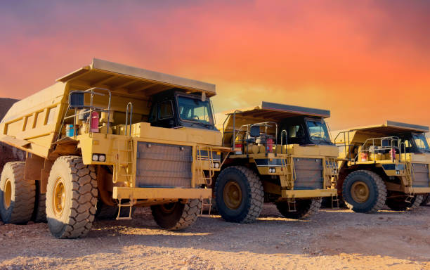 istock Mining truck in open-pit mining. Heavy machinery Construction equipment. 2183262262