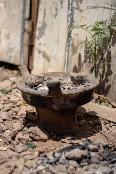 istock well used typical Mitti ka Chulha terracotta fire pot in Marrakesh, Morocco 2183265503