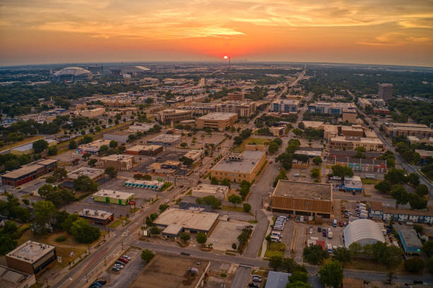 istock Aerial View of Arlington, Texas during a Summer Sunrise 2183274068
