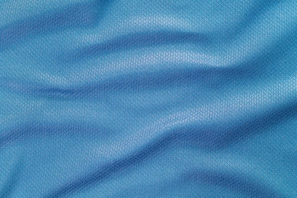 Abstract fabric background, Blue fabric cloth background, texture of crumpled Blue fabric background