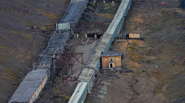 istock Abandoned coal mine infrastructure in Pyramiden Svalbard revealing remnants of past operations 2183276046