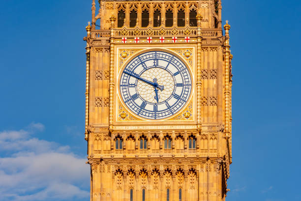 A view of the popular London landmark, the clock tower known as Big Ben in London, UK.