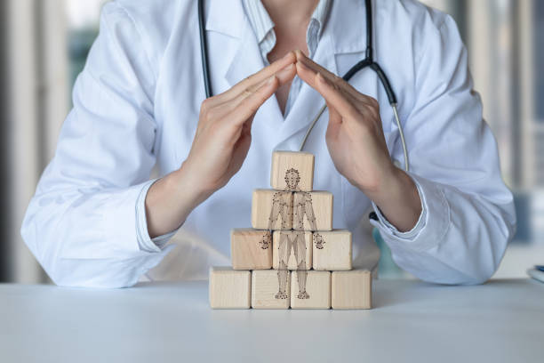 istock Protecting health and caring for the patient. 2183280478