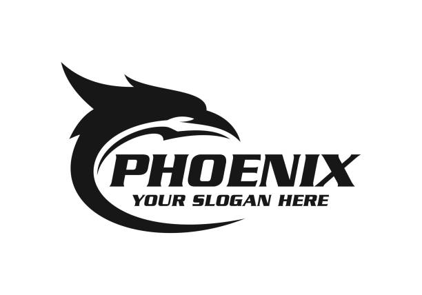 Phoenix logo Phoenix logo template vector illustration firebird logo stock illustrations