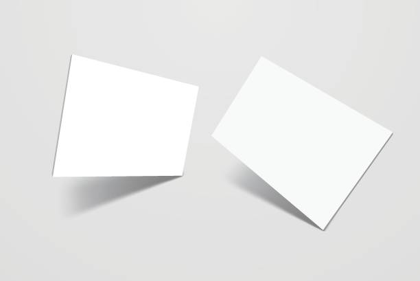 istock Rounded corners business card, gift card or credit card with shadow. Mockup design for presentation branding, corporate identity, ads, personal, stationery, document, graphic presenting. Vector 2183288117