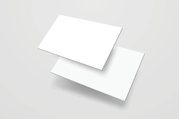 istock Rounded corners business card, gift card or credit card with shadow. Mockup design for presentation branding, corporate identity, ads, personal, stationery, document, graphic presenting. Vector 2183288123
