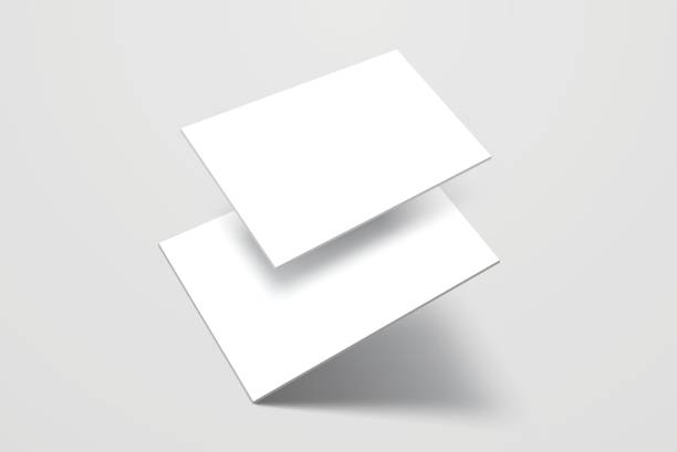 istock Rounded corners business card, gift card or credit card with shadow. Mockup design for presentation branding, corporate identity, ads, personal, stationery, document, graphic presenting. Vector 2183288124