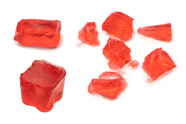 istock Sweet fruit jelly dessert isolated on a white background. 2183290064