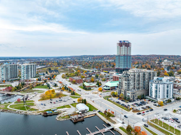 istock Aerial view Heritage Park and Lake Simcoe, Barrie, Canada 2183300106