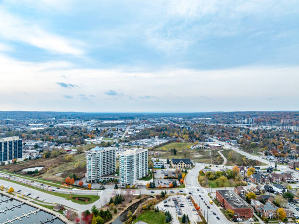 istock Aerial view Heritage Park and Lake Simcoe, Barrie, Canada 2183300250
