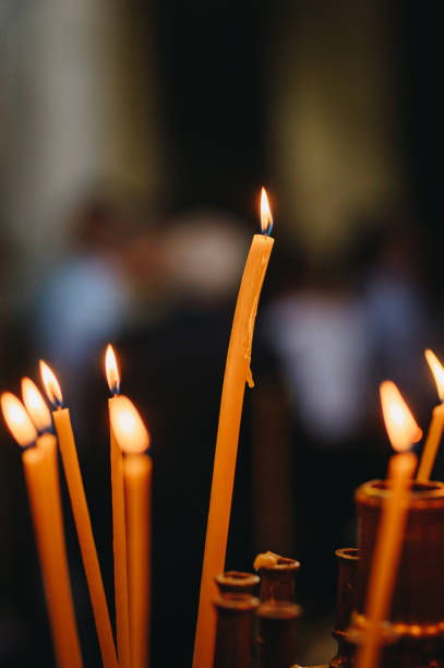 Candles in a church