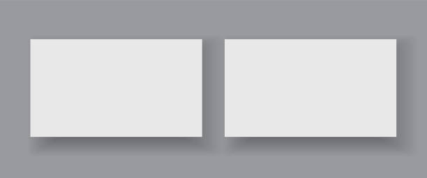 istock Business card mockup for your design template. Blank empty credit card mockup. 2183308006