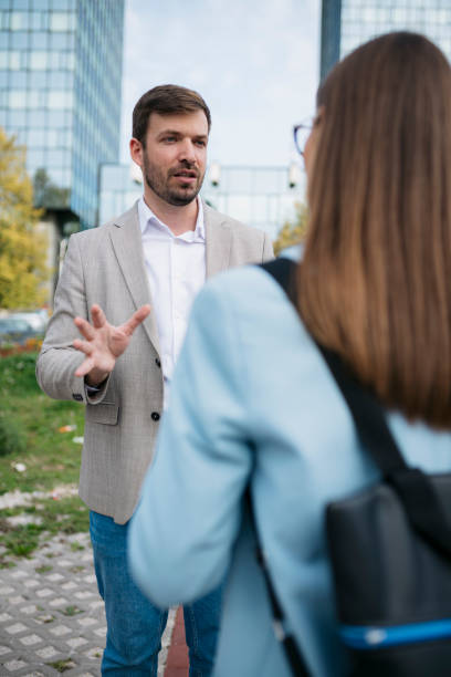istock Professional exchange of ideas in urban landscape 2183309156