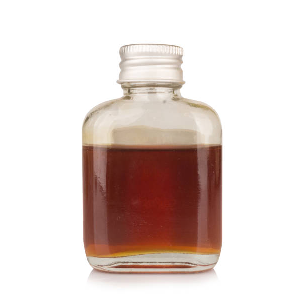 istock Liquid medicine isolated on white background 2183310130