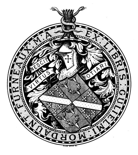 istock Heraldry coat of arms emblem: William Mordaunt Furneaux 2183310171
