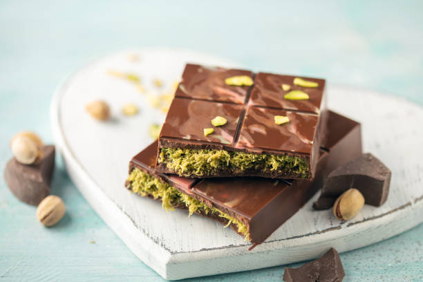 istock Dubai chocolate  with  kataifi and pistachio paste. Trend dessert 2183311443