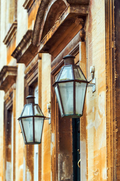 Front street lamp on the wall