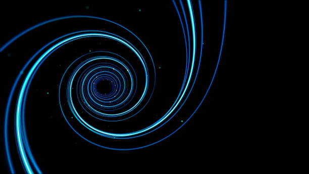 istock Spiral particles of technology in three-dimensional space 2183312389