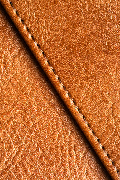 istock Brown synthetic leather macro background,Synthetic leather brown background texture. Brown leather textured background. 2183313810