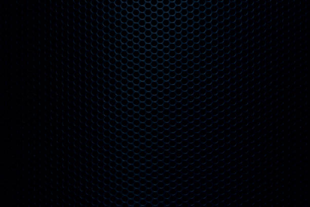 istock Close-up of black background texture,macro black background texture,Seamless pattern of texture silver or stainless steel hexagon for background. Abstract, Art and Close up object concept 2183313988