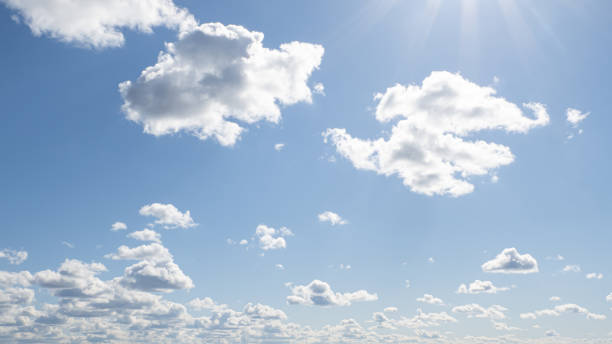 Sky. The clouds. Sunny landscape. Airspace