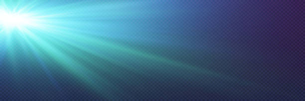 istock Light effect of flare and lenses, flash of rays from a lamp. 2183334427