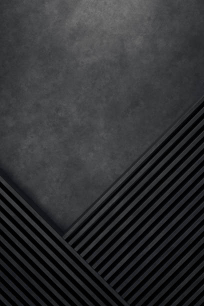 istock Abstract Geometric Black Background with Diagonal Lines and Texture 2183335277