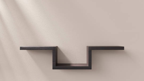 Modern Wooden Shelf With Minimalist Design