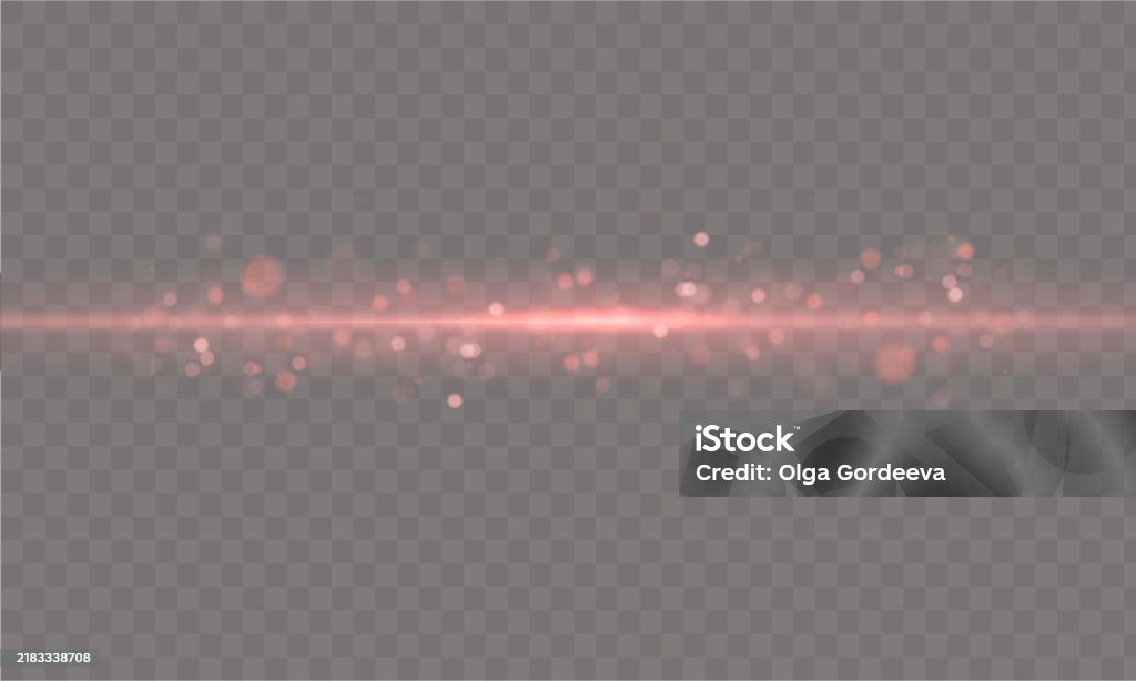 Red Mist Line Red Light Line Effect Stock Illustration - Download Image Now ...