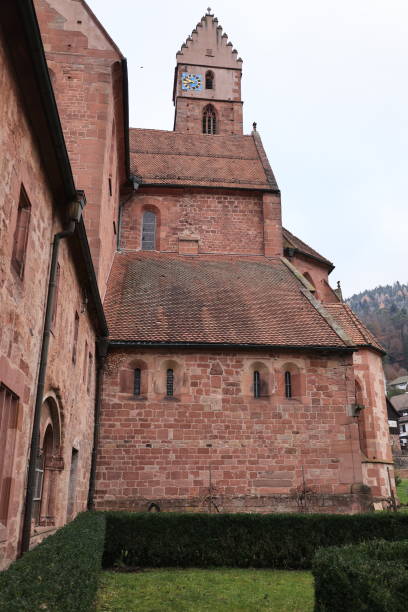 istock Cloudy winter day in Alpirsbach Monastery in the Black Forest 2183340449