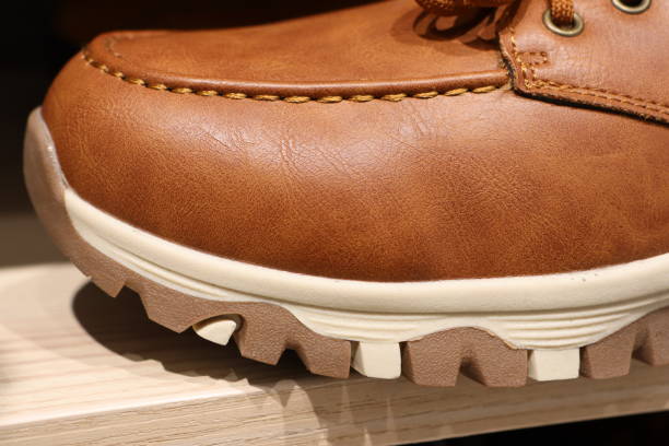 istock Introducing a Stylish Brown Leather Hiking Shoe featuring a Durable Sole for every adventure 2183340614