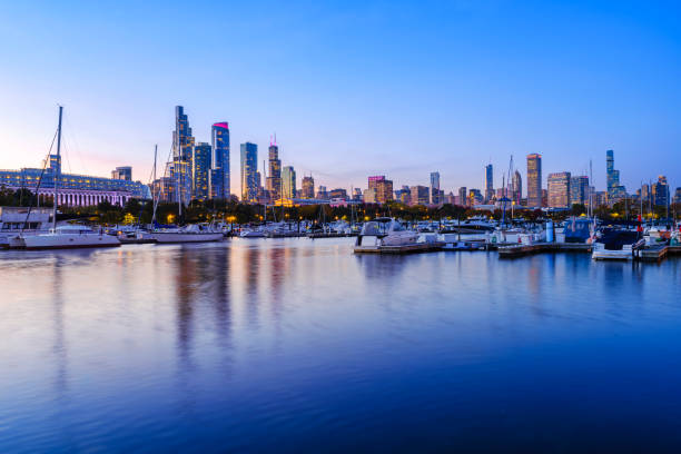 istock Chicago Illinois at Night City Skyline Reflected in Water 2183345514