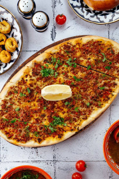 istock Georgian pie with filling on a plate 2183345739