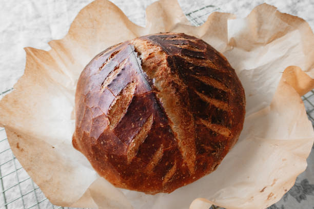 istock Home Baked Sourdough Bread Loaf 2183348656