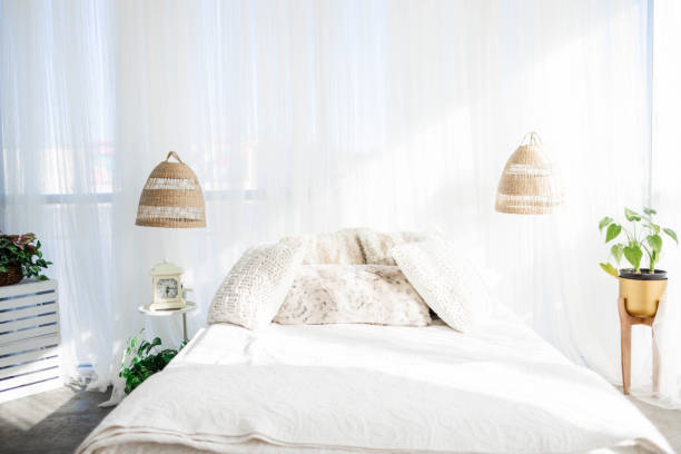 istock Bedroom with Full Length Windows 2183348776