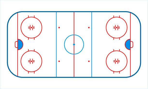 istock Ice Hockey Rink diagram. Hockey field 2183349297
