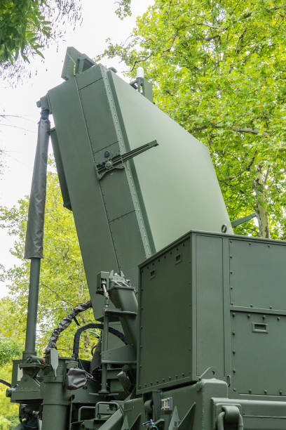 istock Israeli-developed military mobile radar system in a forested area 2183353683