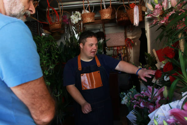 shop flower Down syndrome disability job work