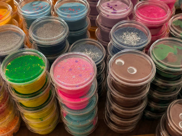 istock Selling slime at the fate 2183362989