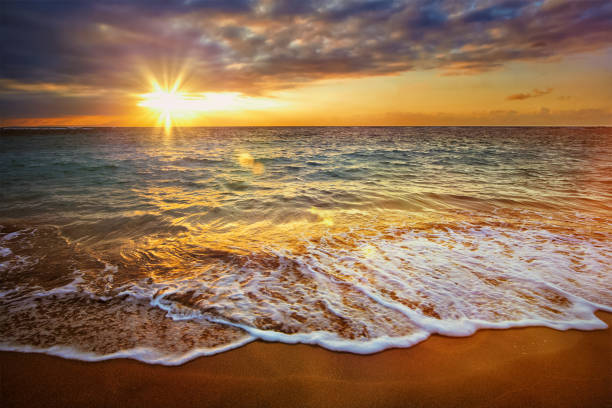 istock Calm ocean during tropical sunrise 2183367116